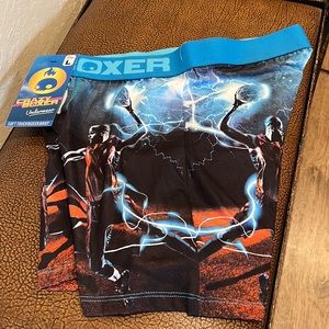 Crazy Boxer Underwear Soft Touch Brief Brand New Black &Blue Flying Dunker Boxer